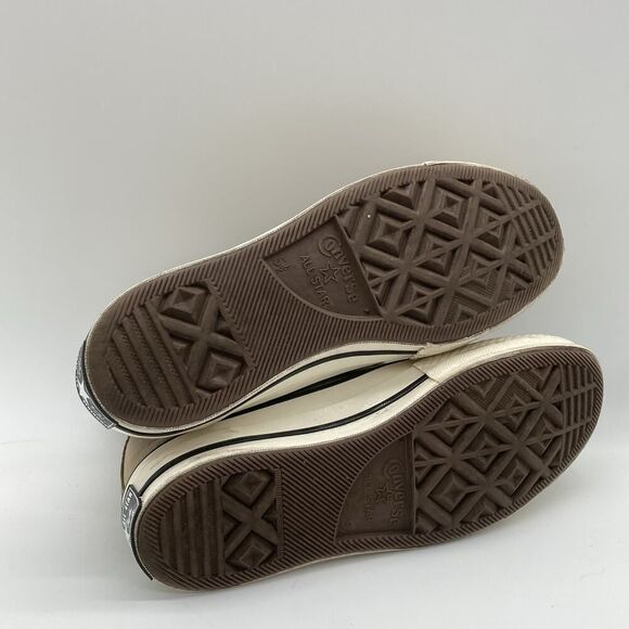 Women 7.5 Converse Chuck 70 High Nomad Khaki Egret Brown Sneaker Shoes A03759C - Picture 8 of 11